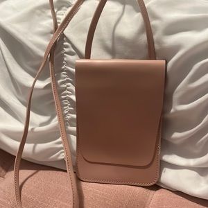 Pink crossbody purse